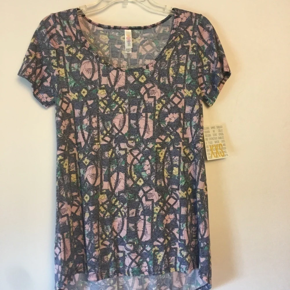 * 3 for $36* Lularoe Pink Classic Tee Shirt XXS - Picture 4 of 4